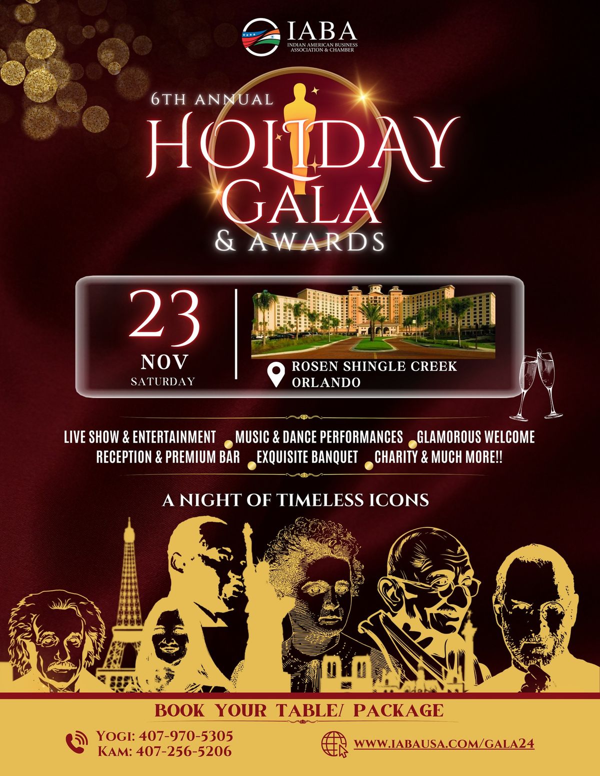 IABA 6th Annual Holiday Gala & Awards 2024- Sat, 23rd Nov