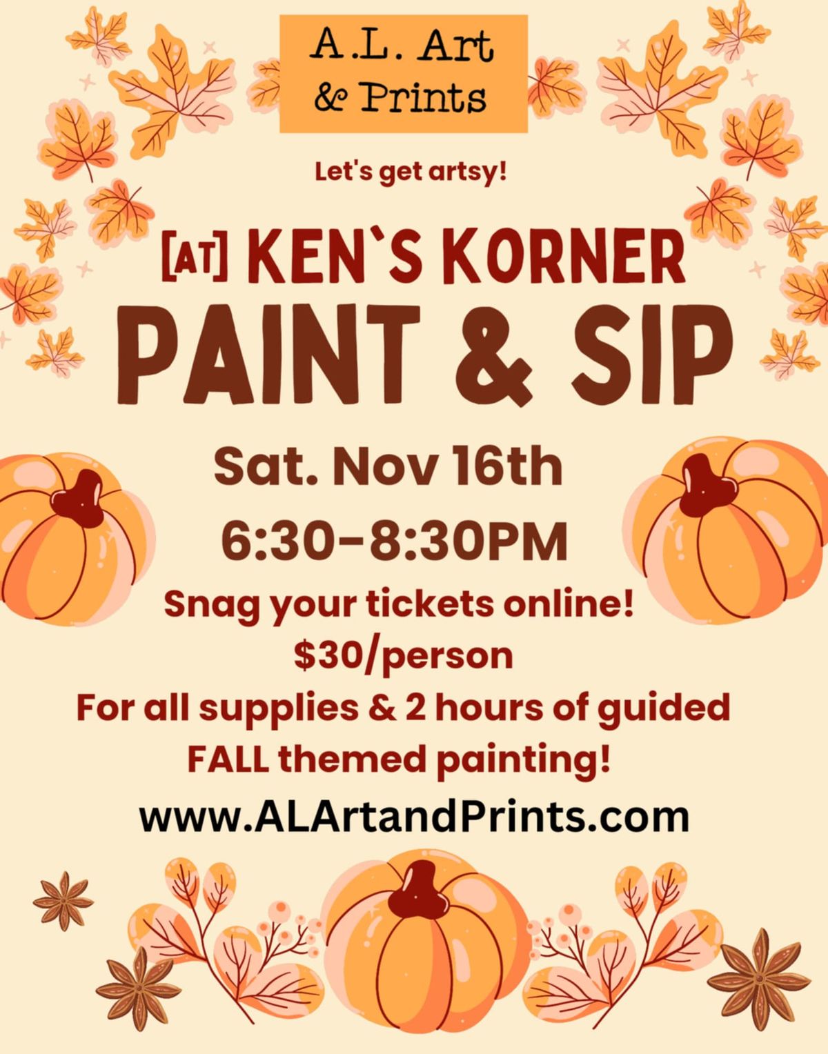 Ken's Korner Paint & Sip