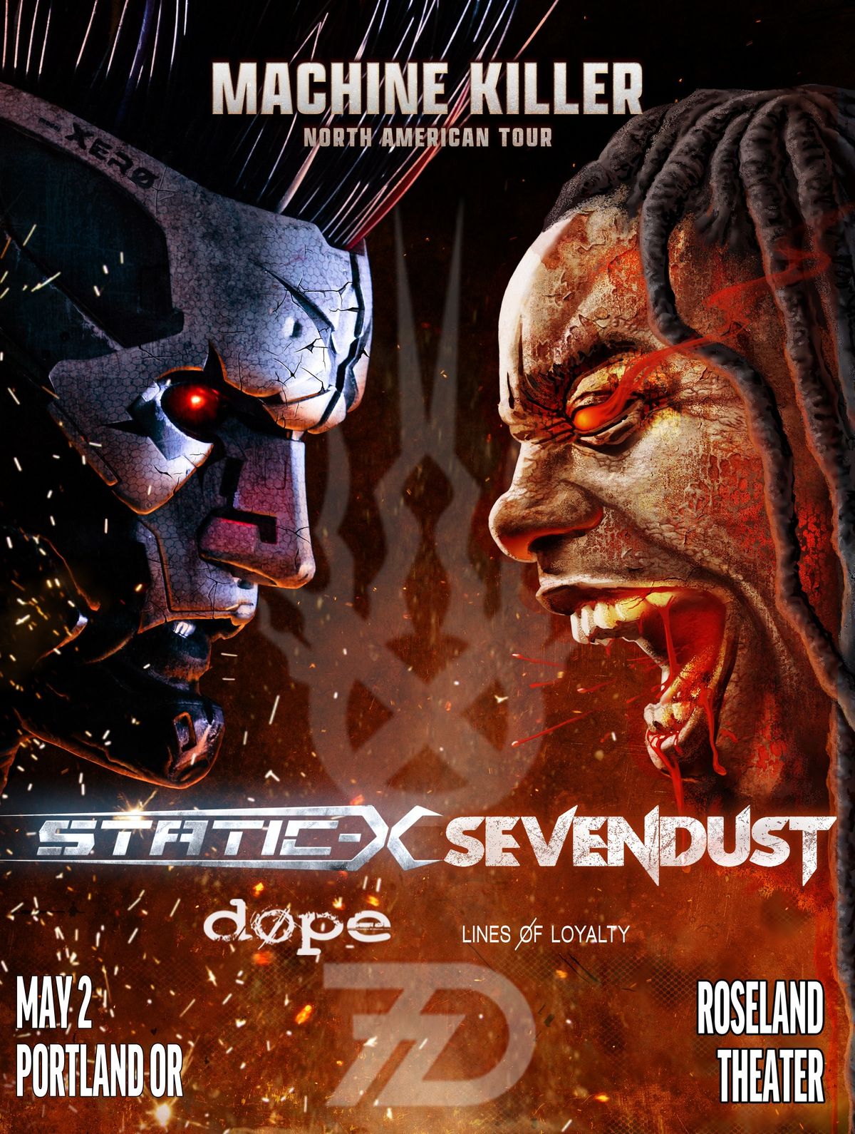 Static-X\/Sevendust: Machine Killer Tour - Roseland Theater - Portland, OR