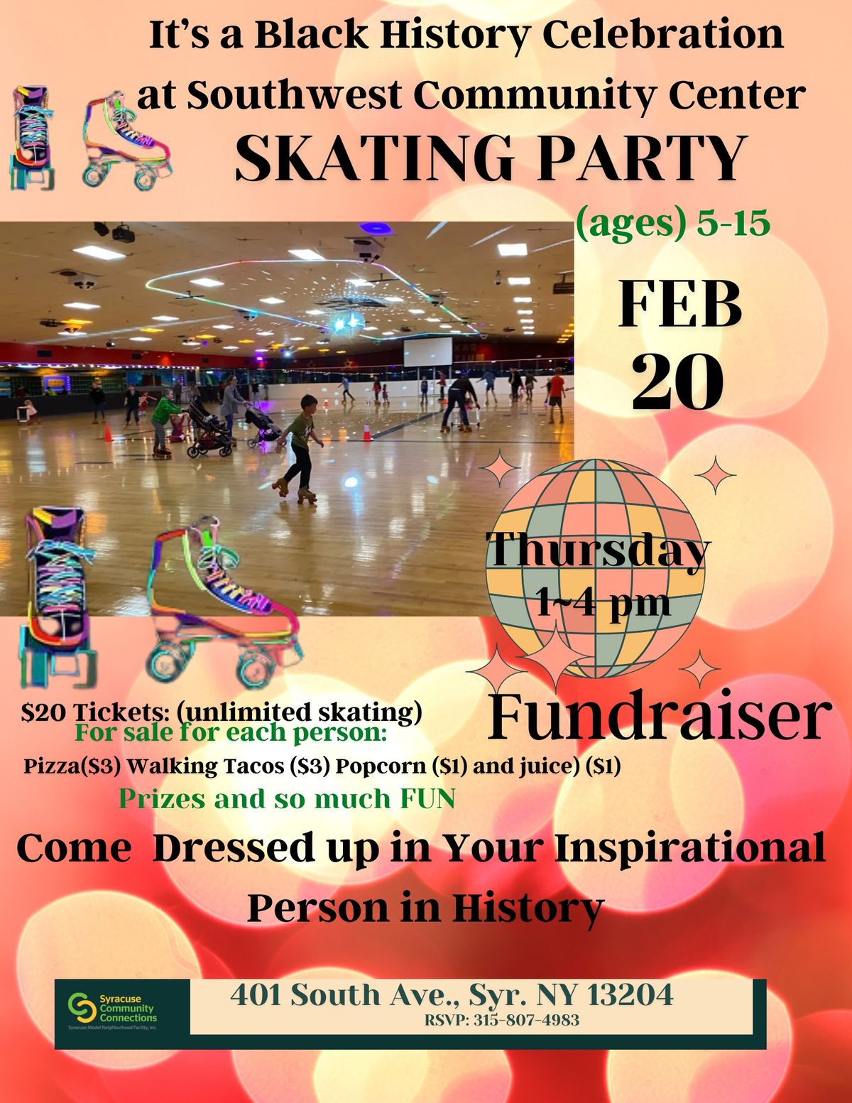 Black History-Themed Roller Skating Fundraiser