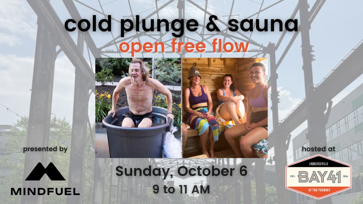 Cold Plunge & Sauna Open Free Flow @ Bay 41 Lawrenceville