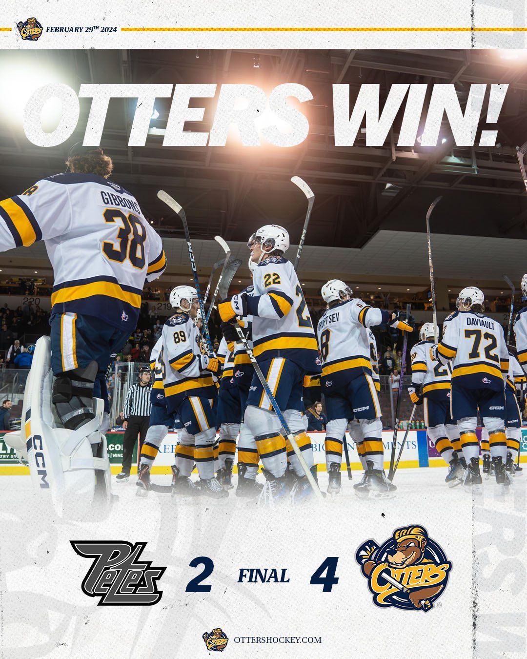 Erie Otters vs. Peterborough Petes