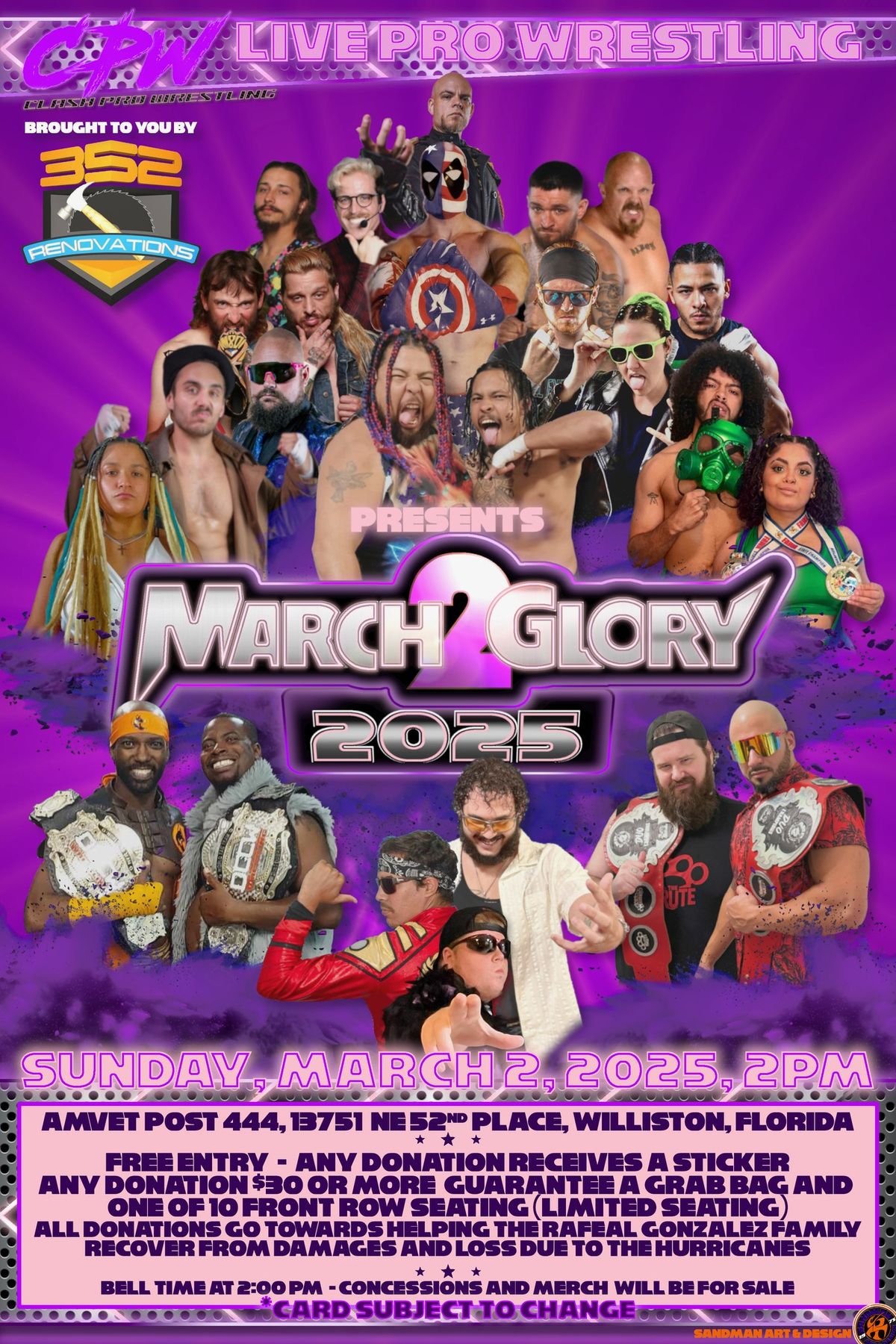 March 2 Glory...CPW Live Wrestling