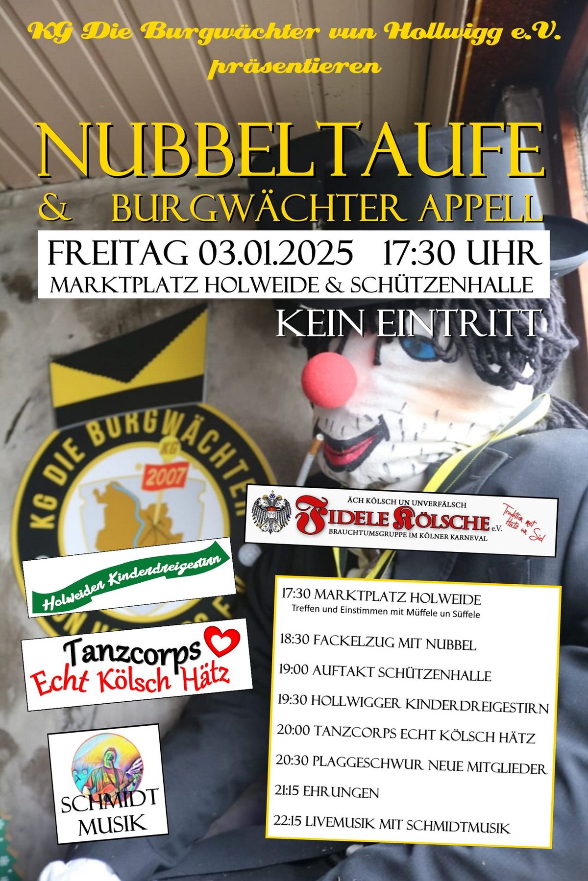 Nubbeltaufe & Burgw\u00e4chter Appell