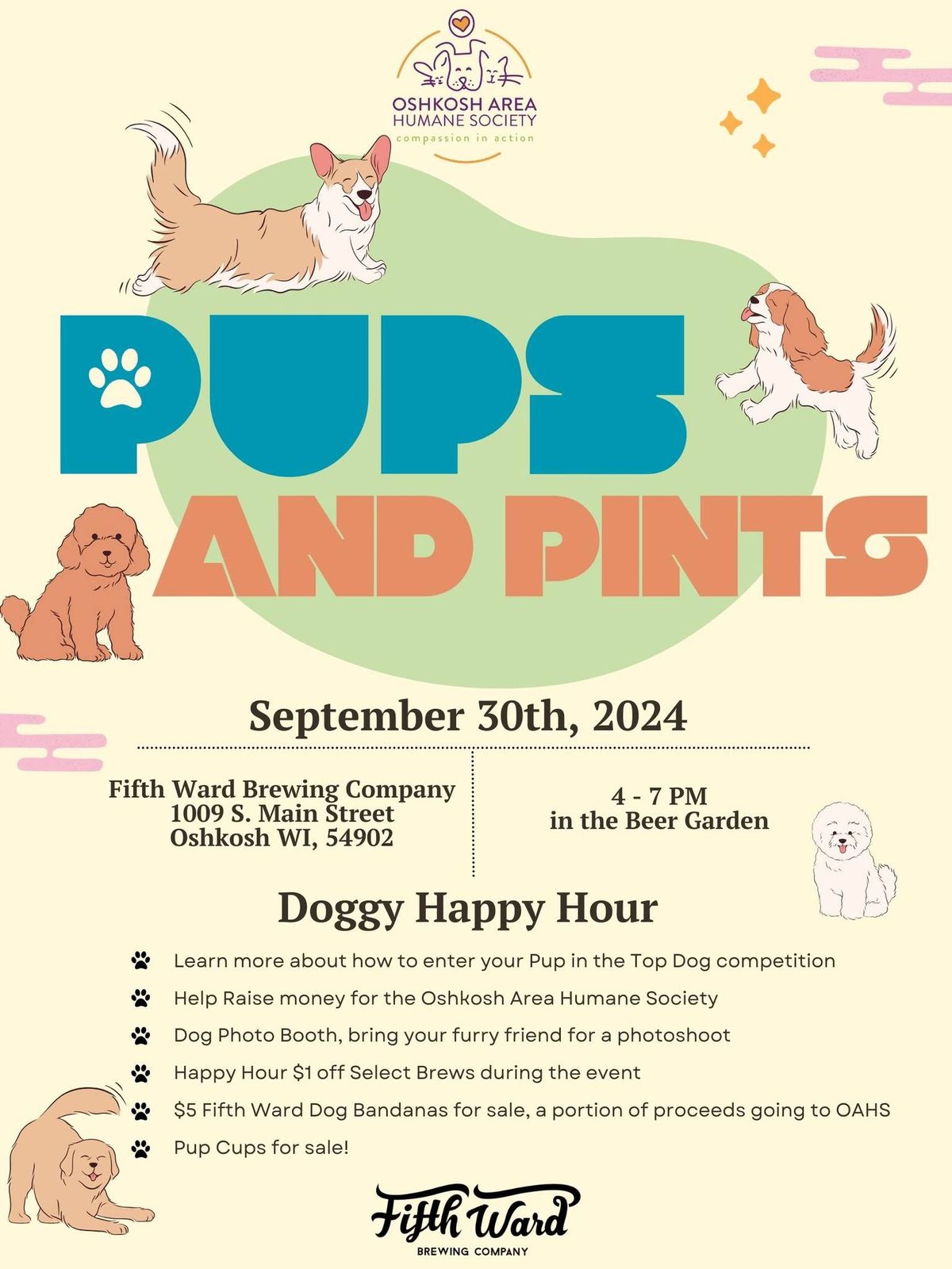 Pups & Pints - Doggy Happy Hour