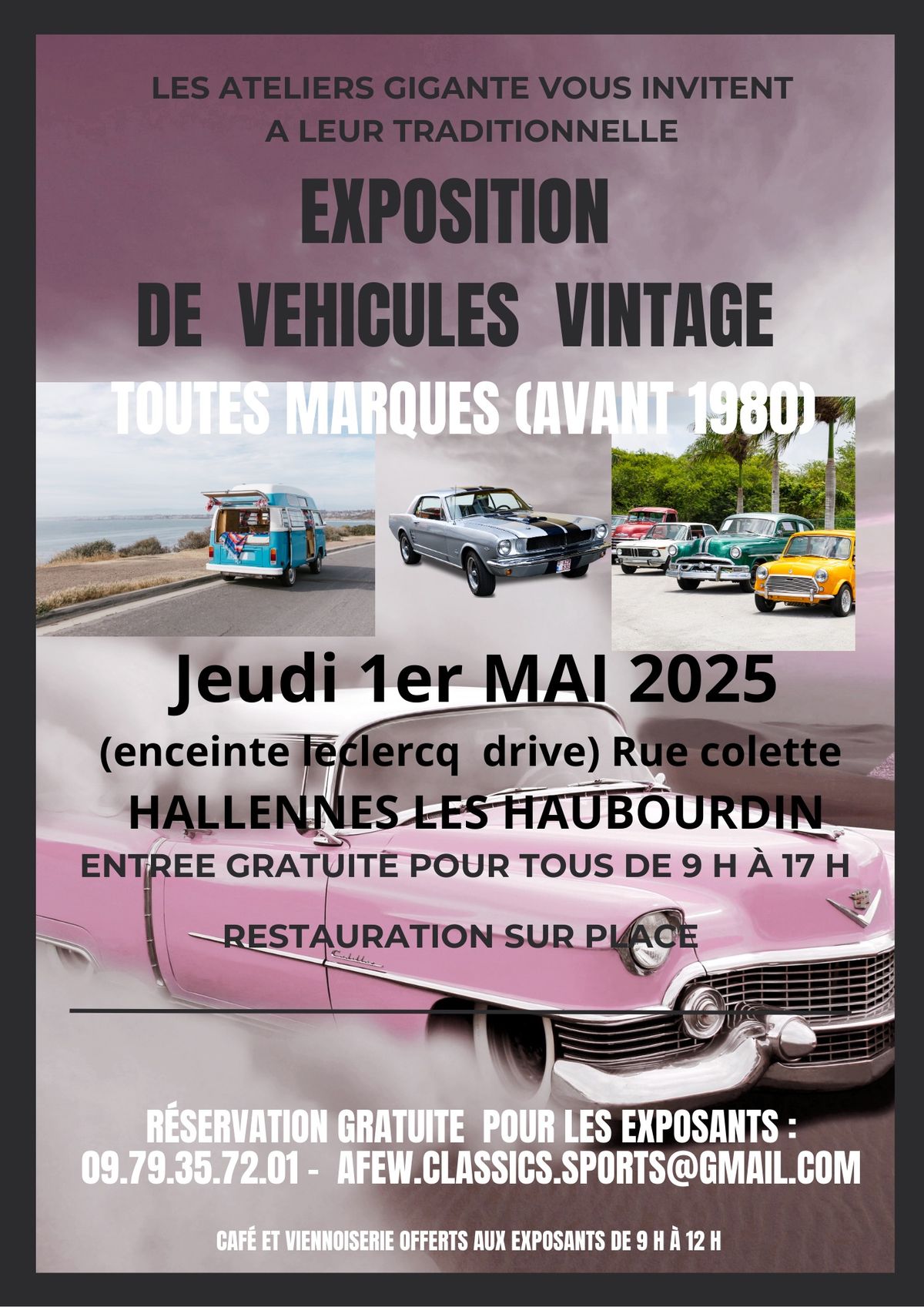 Exposition v\u00e9hicules vintage 