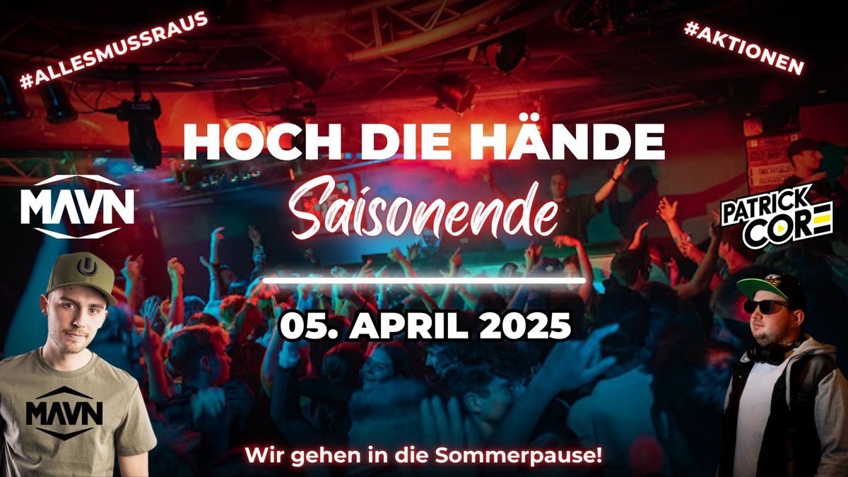 \ud83c\udf89 Hoch die H\u00e4nde, Saisonende! \ud83c\udf89 - Sa.05.April