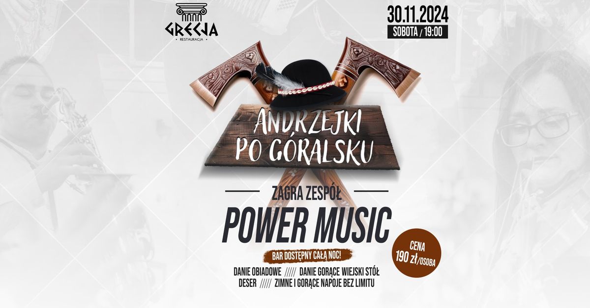 \ud83c\udfbb Andrzejki po G\u00f3ralsku \ud83c\udfbb Sala Bankietowa Grecja | 30.11.2024