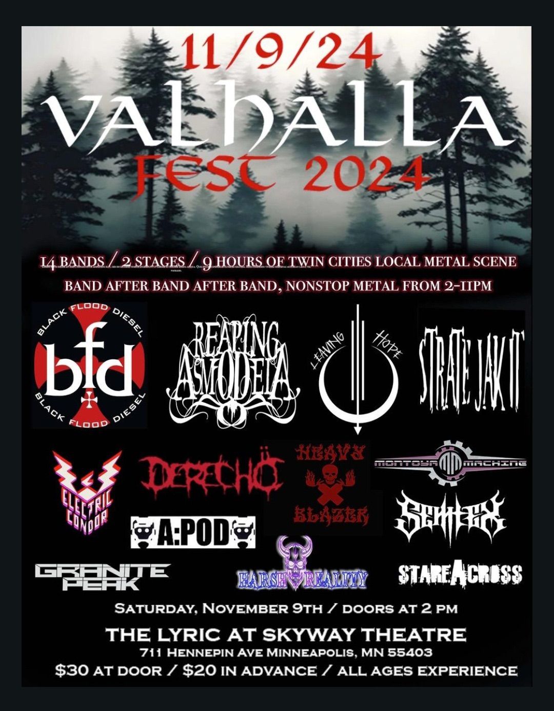 Valhalla Fest 2024 - The Lyric + Studio B