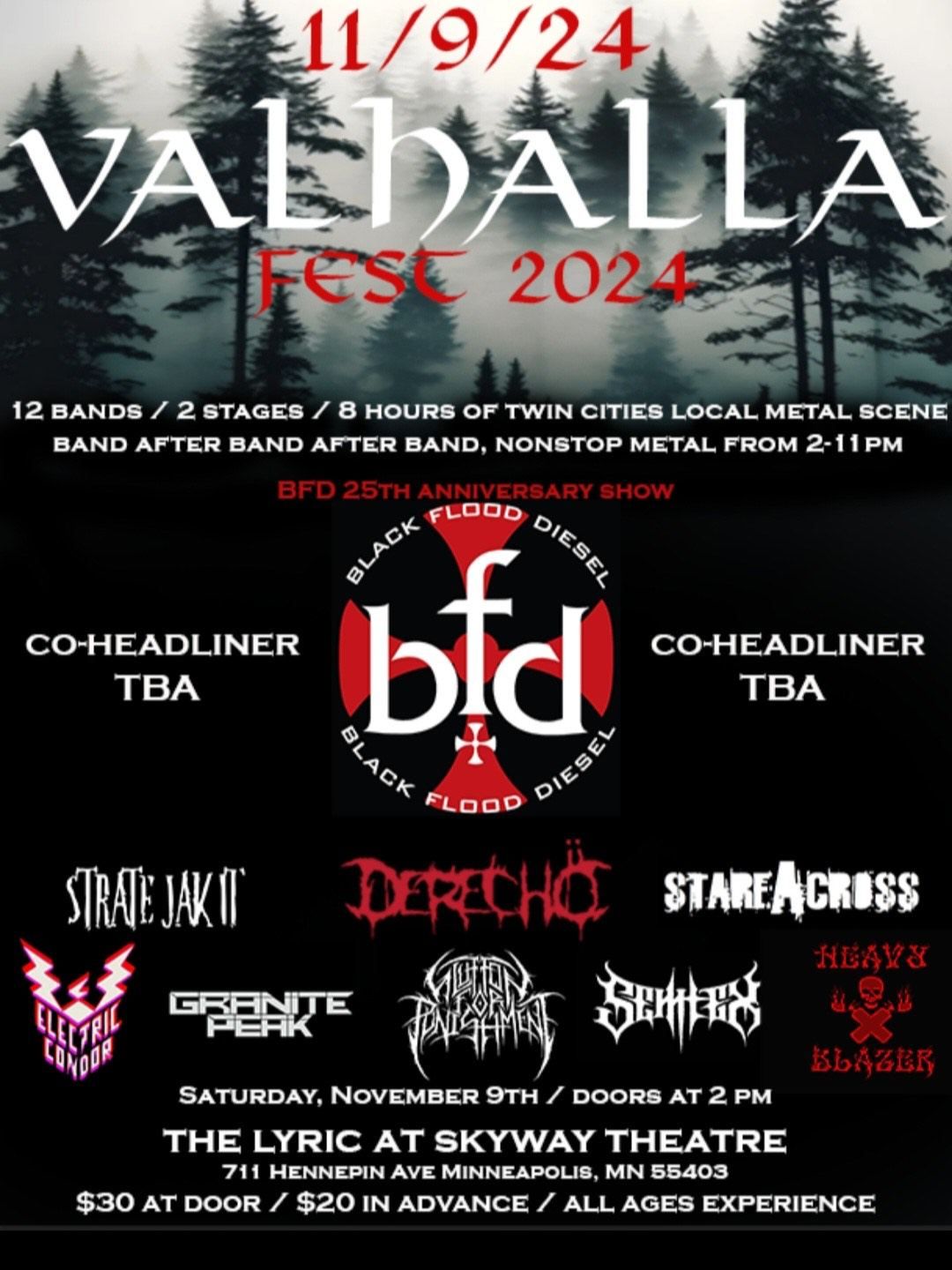 Valhalla Fest 2024 - The Lyric + Studio B