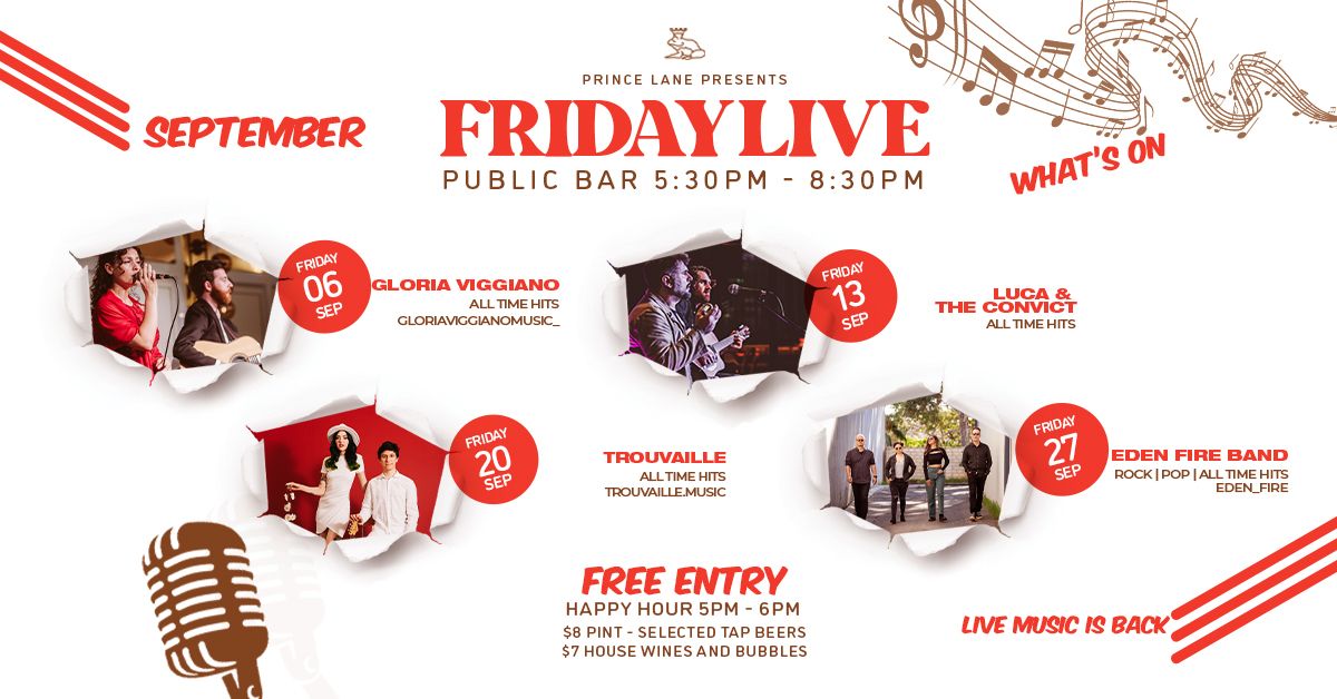 FRIDAY LIVE - YOUR LIVE MUSIC ON FRIDAYS