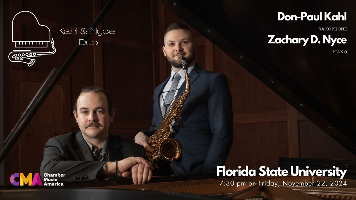 Guest Artist Concert featuring the Kahl & Nyce Duo - Florida State University - 11.22.24