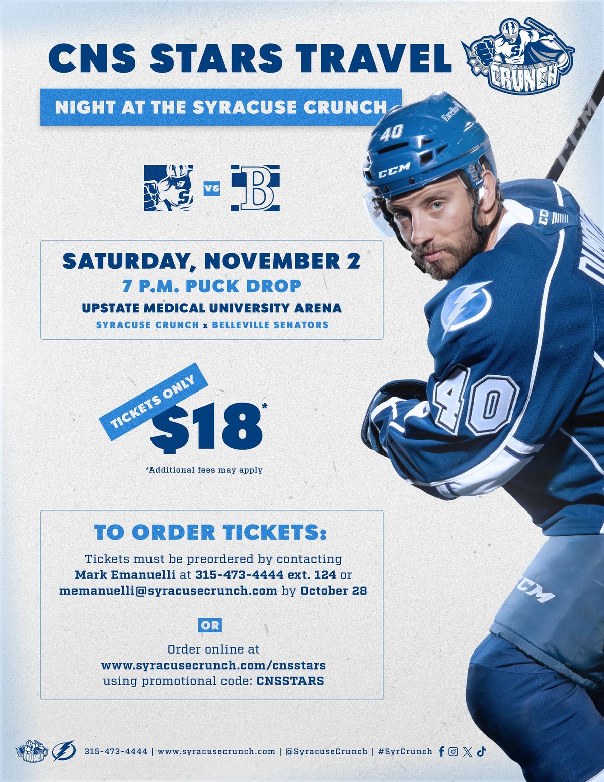 Syracuse Crunch Hockey Game