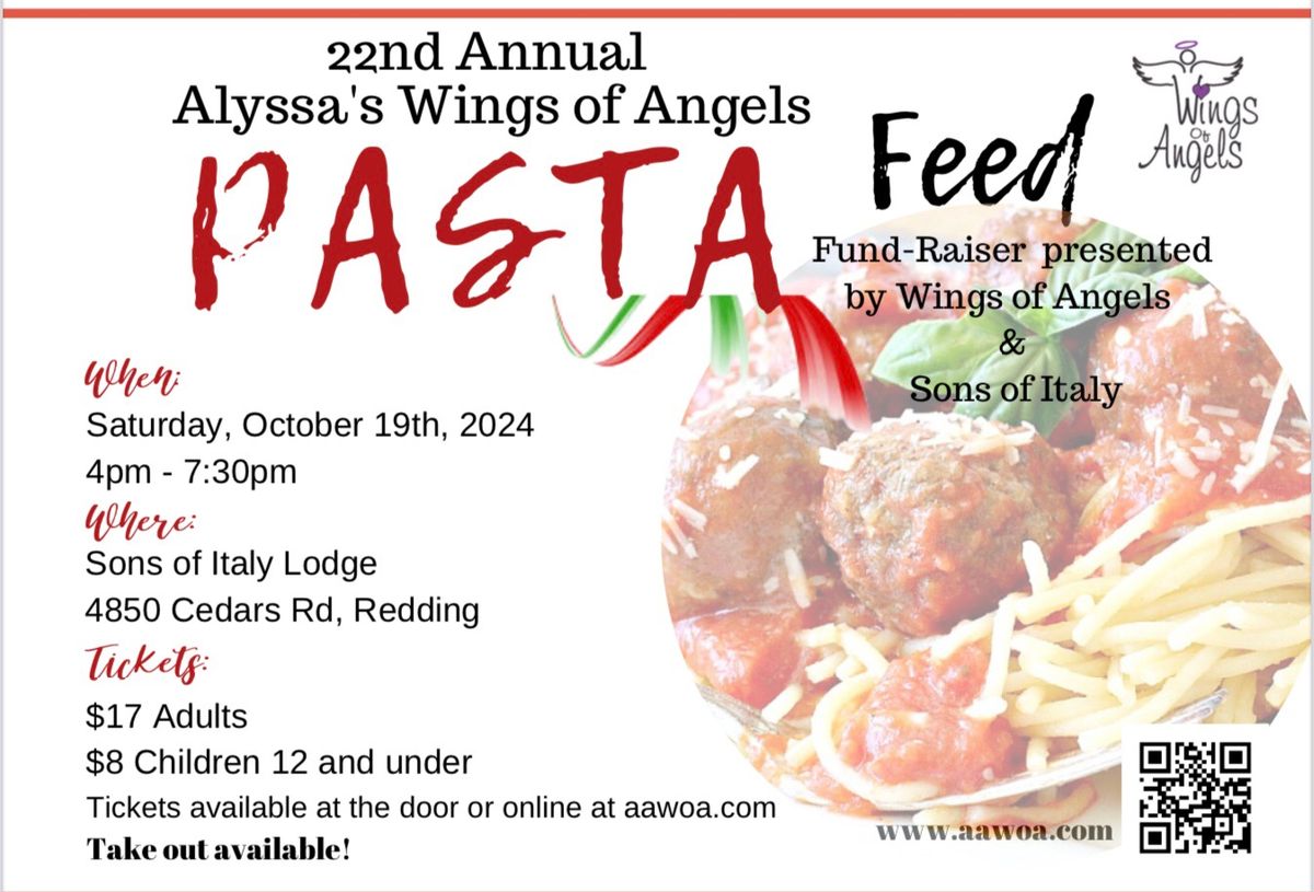 Wings of Angels 22nd Annual Pasta Feed Fundraiser