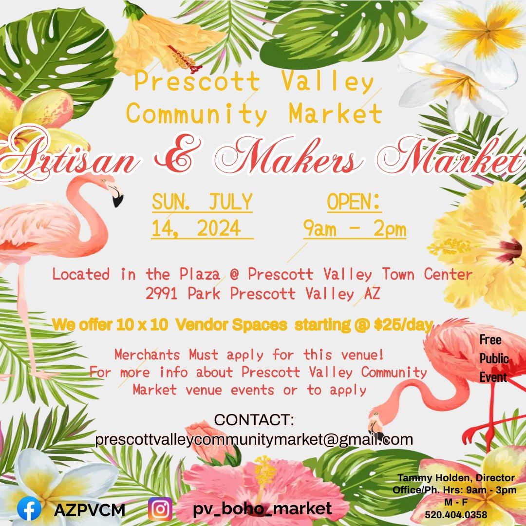Prescott Valley Community Market ~ Artisan & Maker Market