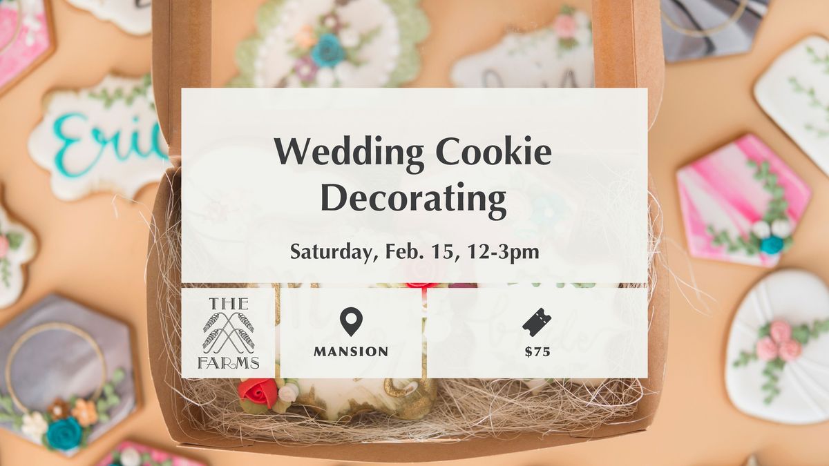 Wedding Cookie Decorating