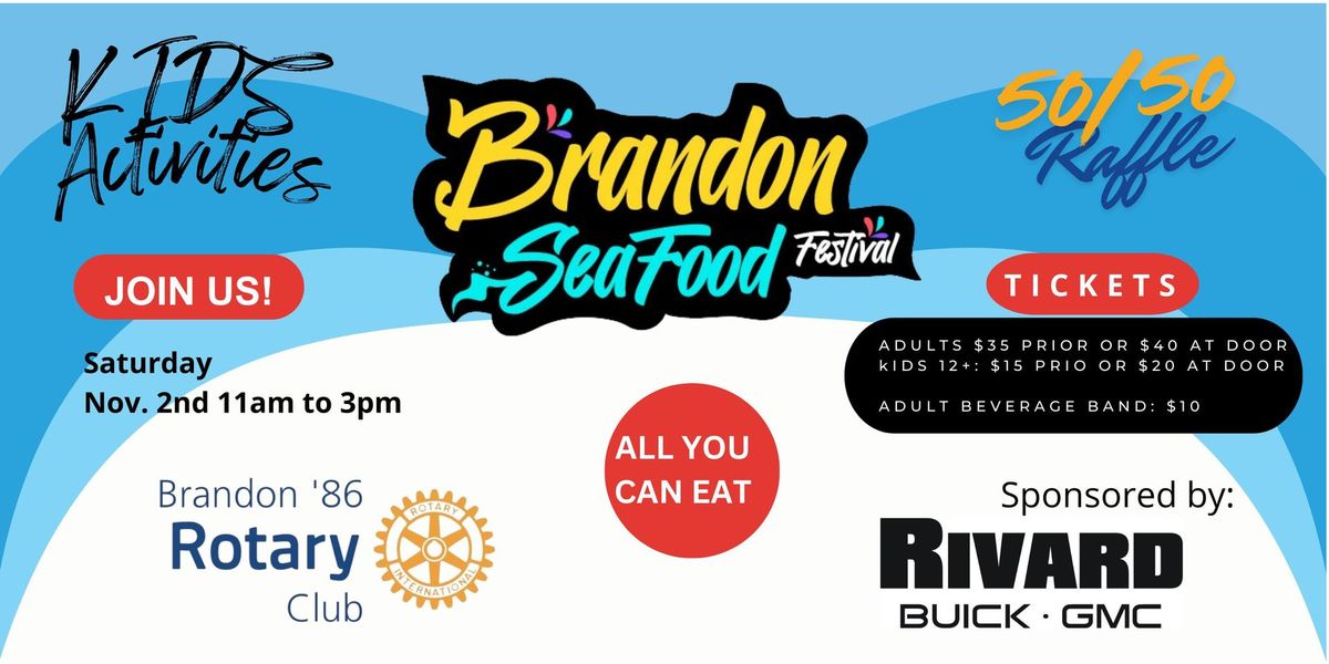 2024 Brandon Seafood Festival sponsored by Rivard-Buick GMC