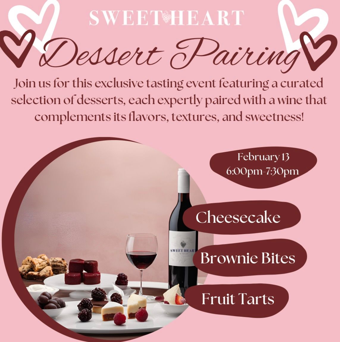 Sweet Heart Dessert Pairing