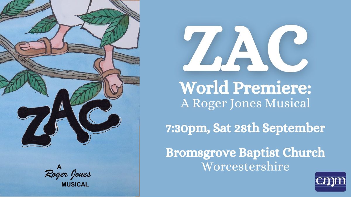 ZAC World Premiere: A Roger Jones Musical - Bromsgrove