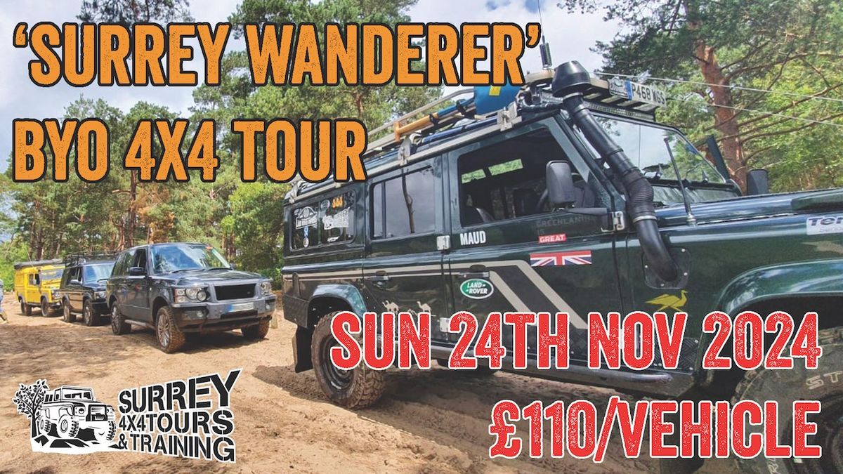 \u2018Surrey wanderer\u2019 BYO 4x4x tour