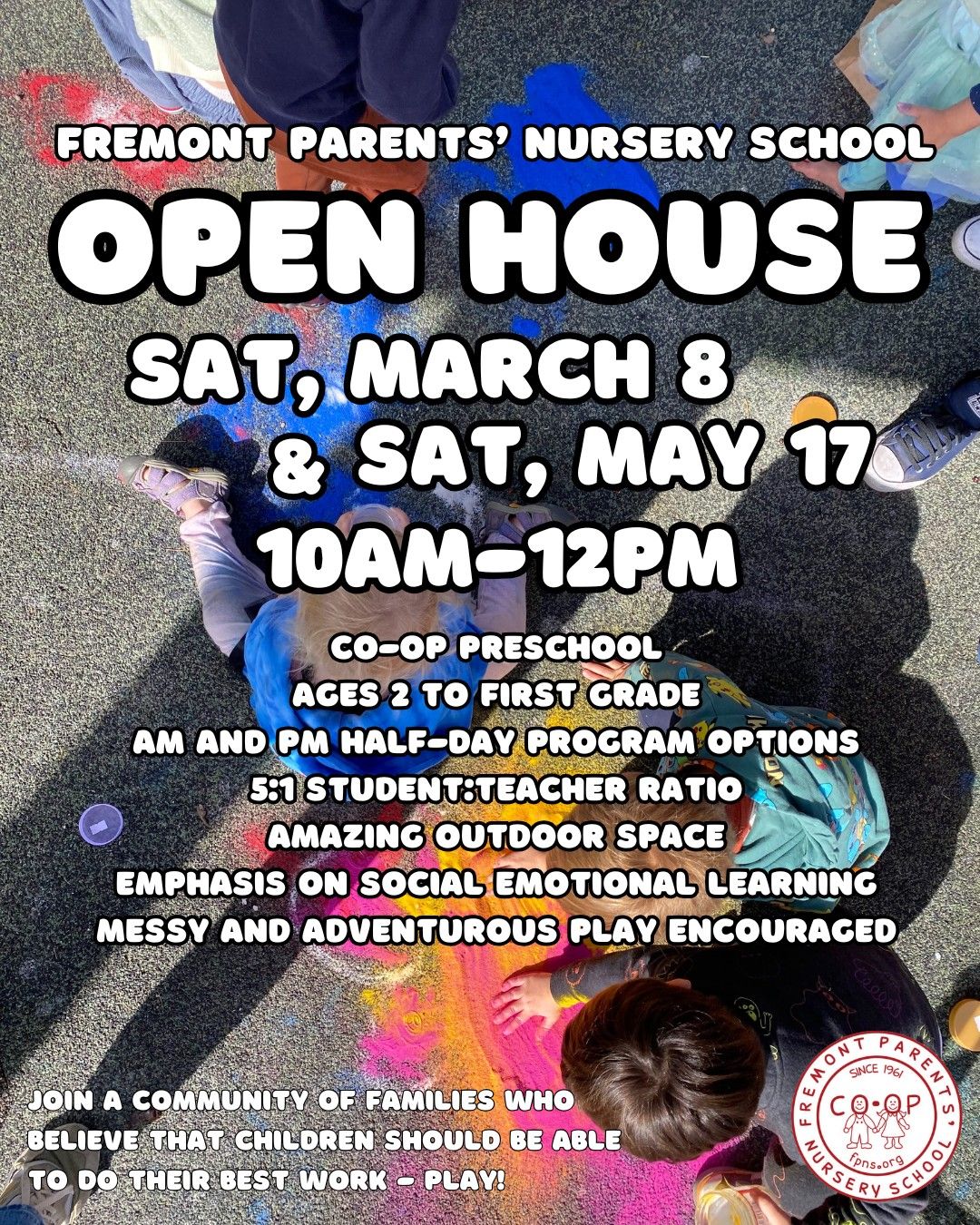 Fremont Parents' Nursery School Open House