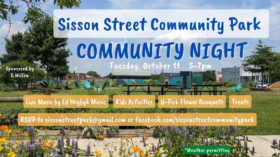 Fall Community Night at the Park, Sisson Street Community Park