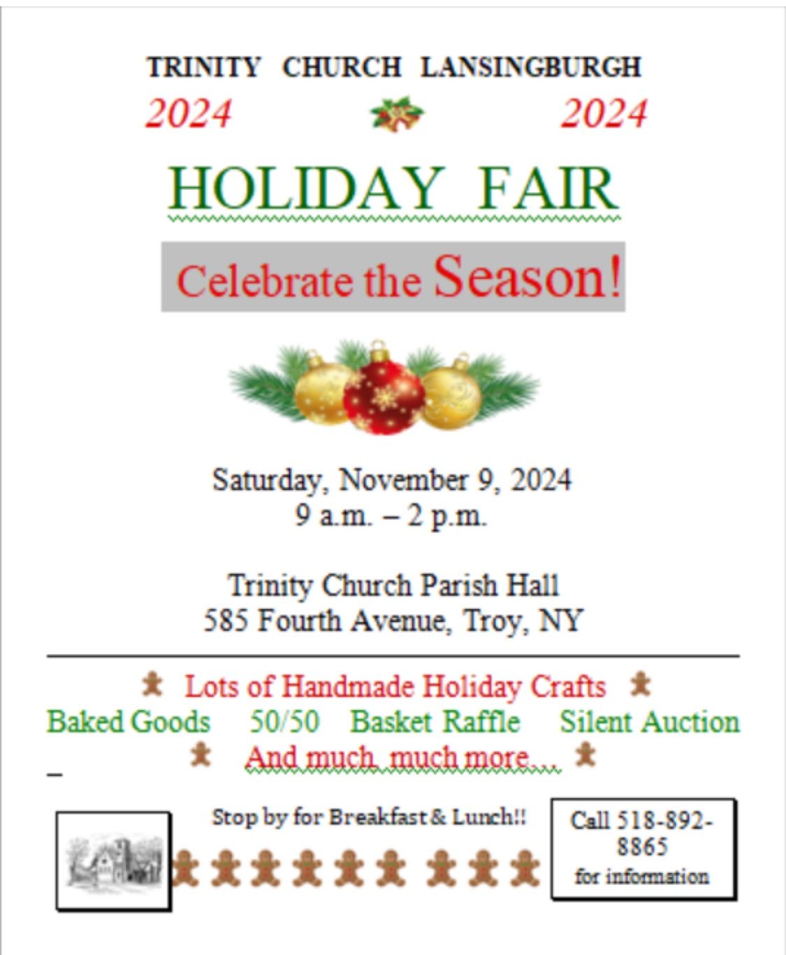 Trinity\u2019s Holiday Fair