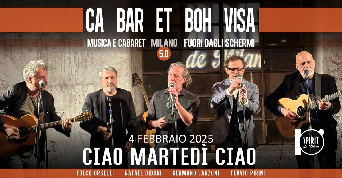 Ca.bar.et Boh Visa - Ciao marted\u00ec ciao