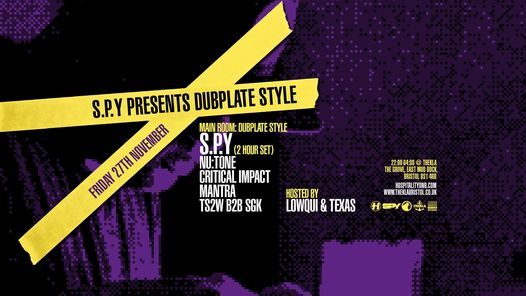 Live Streami S.P.Y presents Dubplate Style \/\/ Bristol