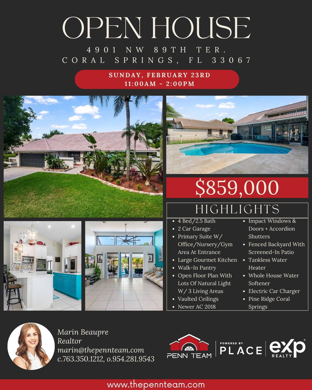 OPEN HOUSE | 4901 NW 89th Ter. Coral Springs, FL 33067