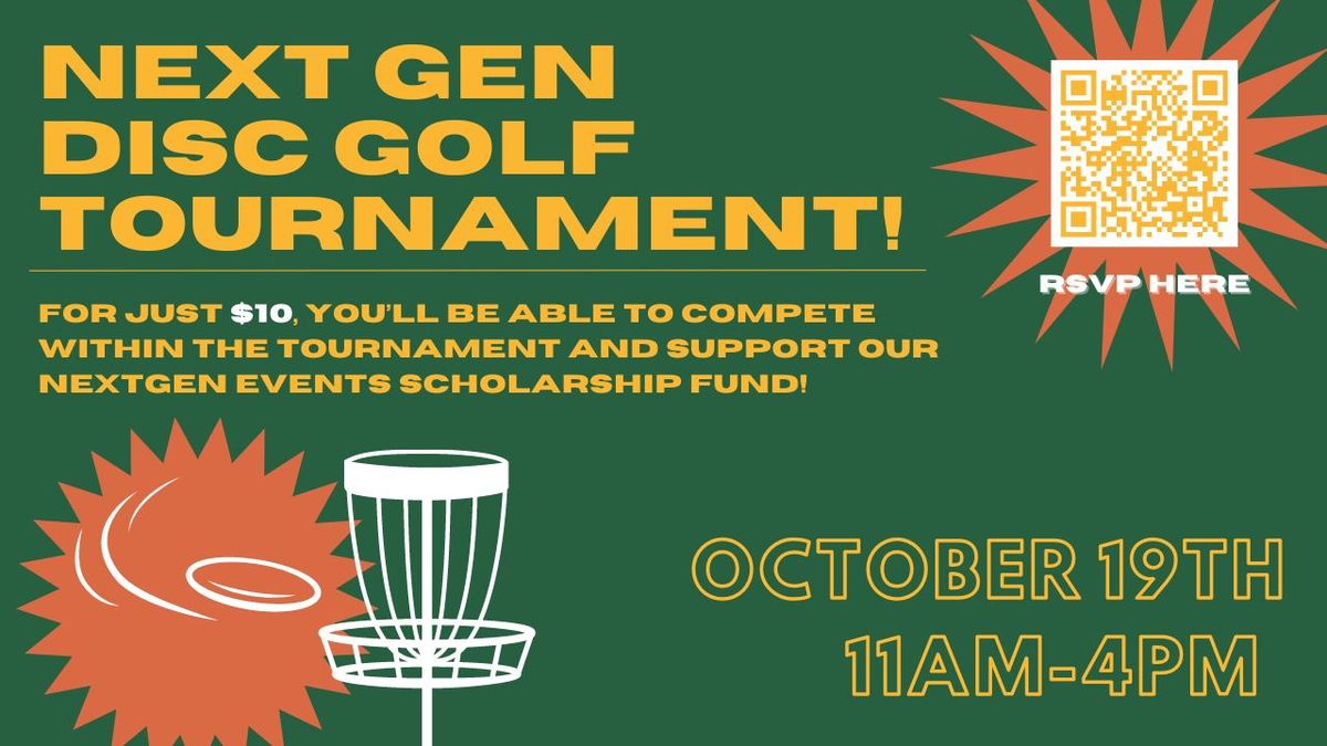 Next Gen Fundraiser Disc Golf Tournament 