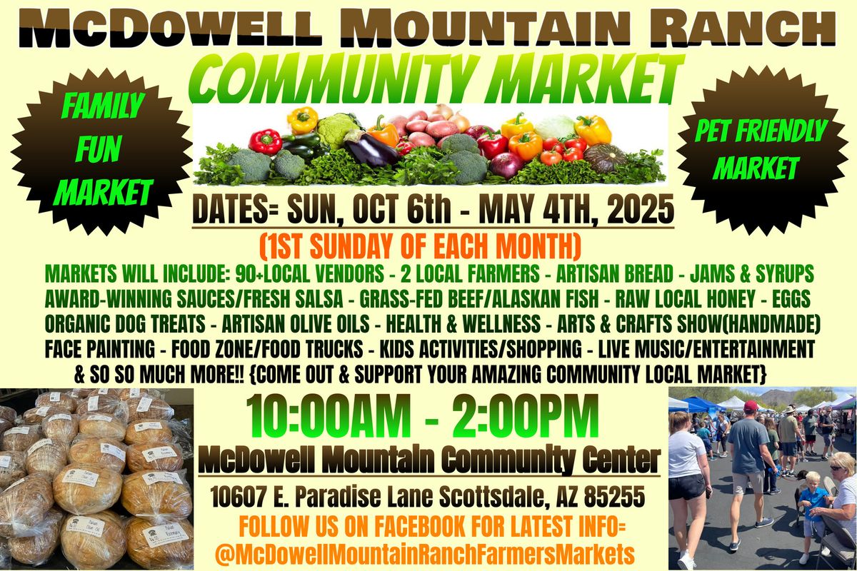 McDowell MNT Ranch Community Farmers Market & Artisan Craft Show(N. SCOTTSDALE)