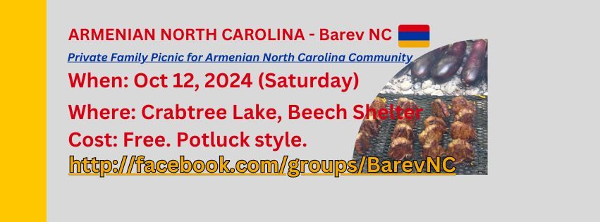 Armenian NC Community Fall Picnic - Barev NC (Cary)