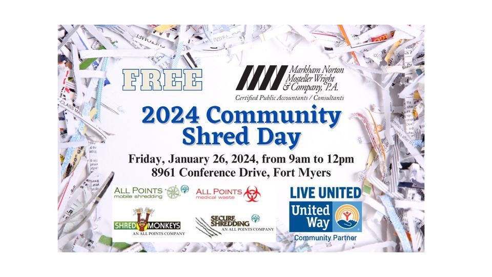 MNMW FREE Community Shred Day 2024