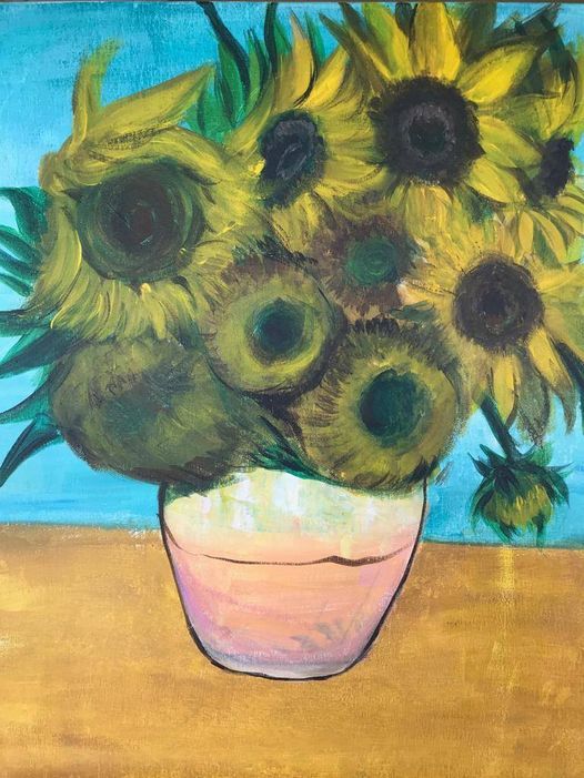 Sip & Paint Friday Night: Van Gogh Sunflower (Selling Fast!)