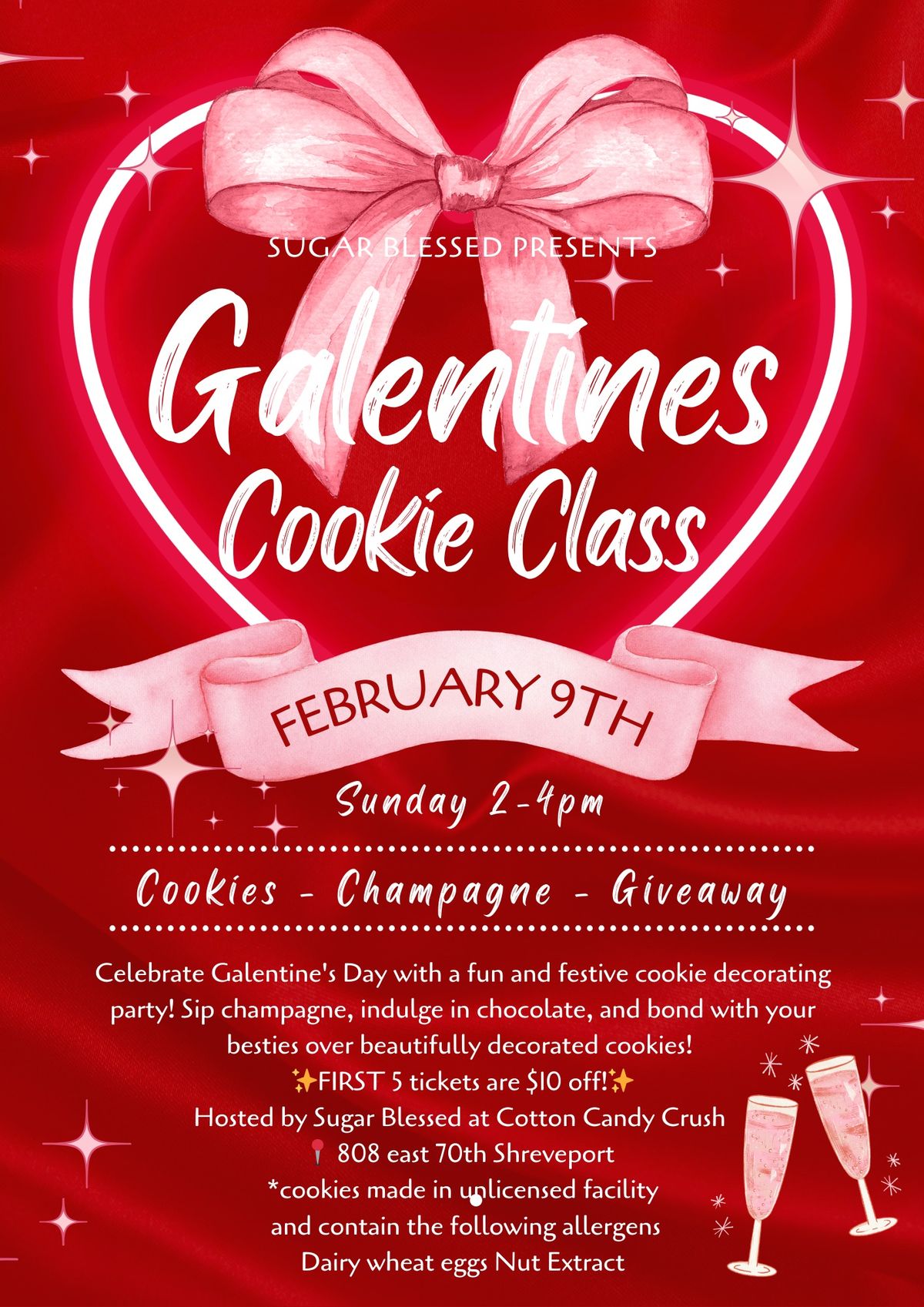 Sugar Blessed\u2019s Annual Galentine\u2019s Workshop!