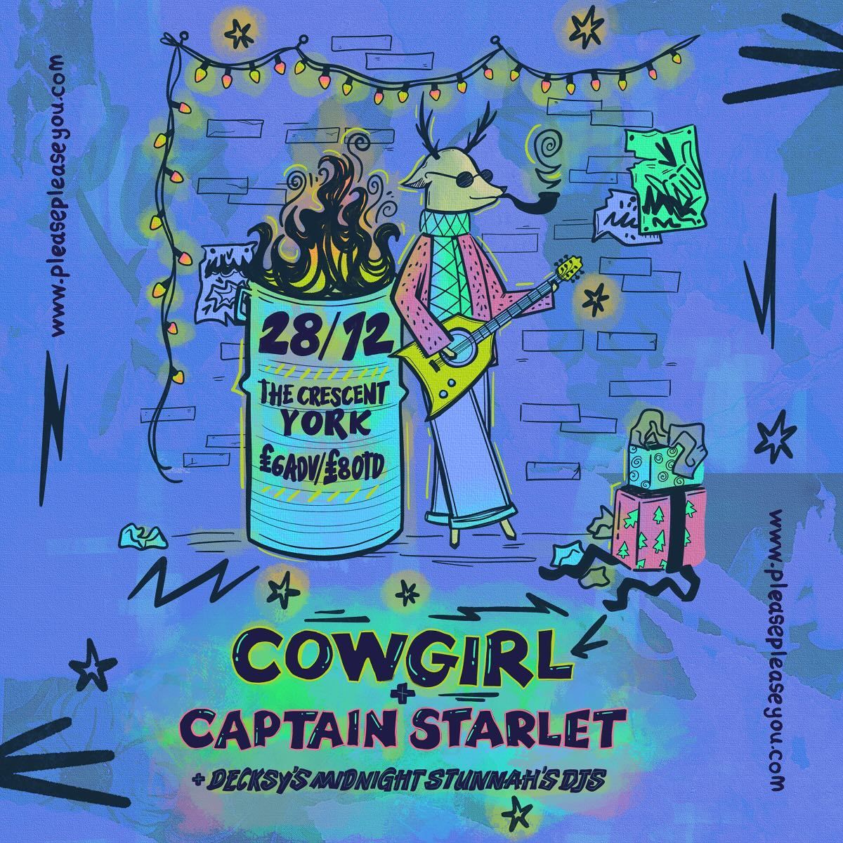 Christmas Party!: Cowgirl, Captain Starlet + Decksy's Midnight Stunnah's DJs - The Crescent York