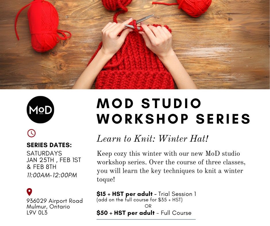 MoD Studio Series - Learn to Knit - Winter Hats