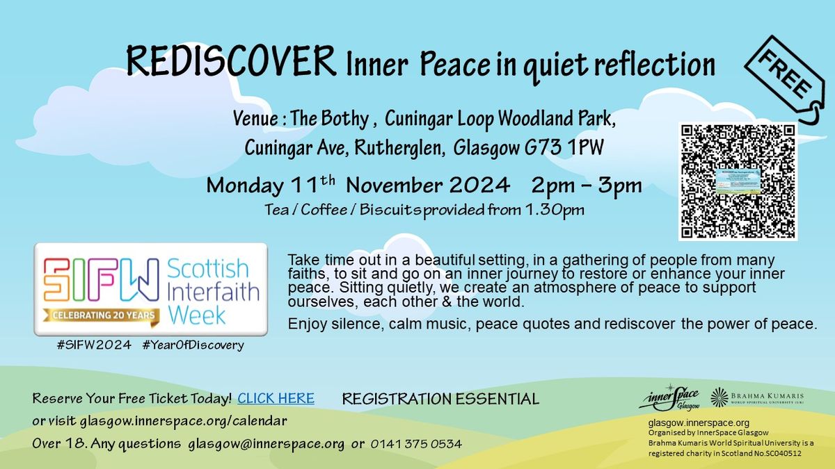 \u201cRediscover Inner Peace in quiet reflection" Scottish Interfaith Week 2024