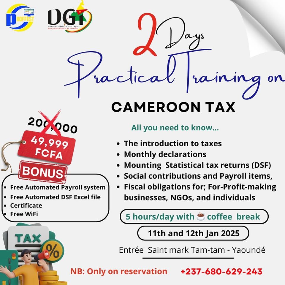 Master Taxation in Cameroon! \ufffd