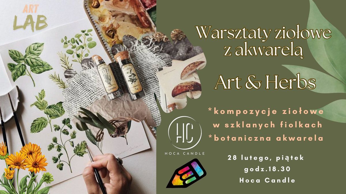 Warsztaty zio\u0142owe z akwarel\u0105 - Art & Herbs