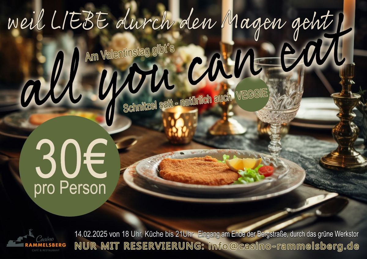 Schnitzel - all you can eat - am Valentinstag \u2764 