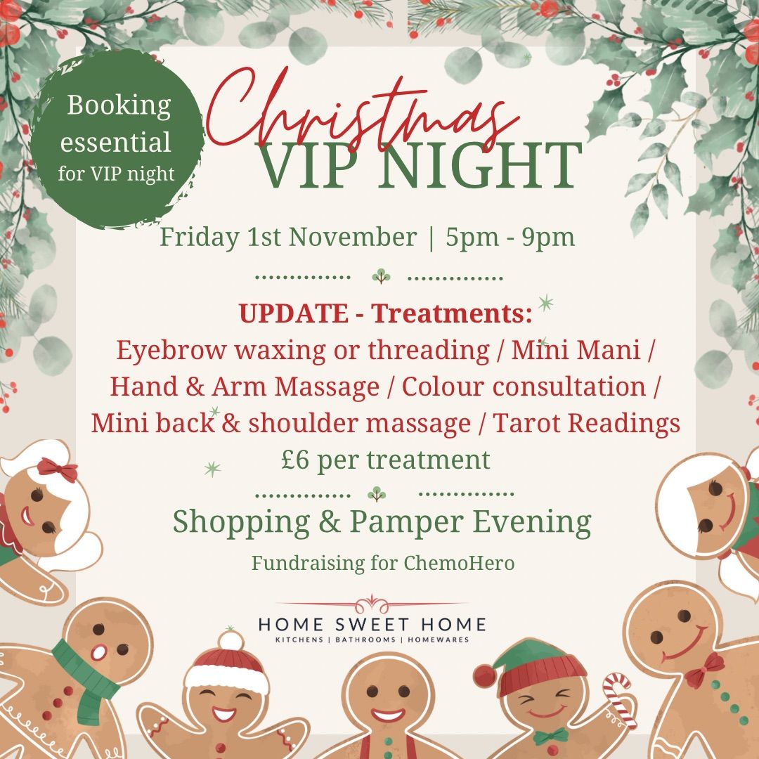 Christmas VIP Pamper & Shopping Night