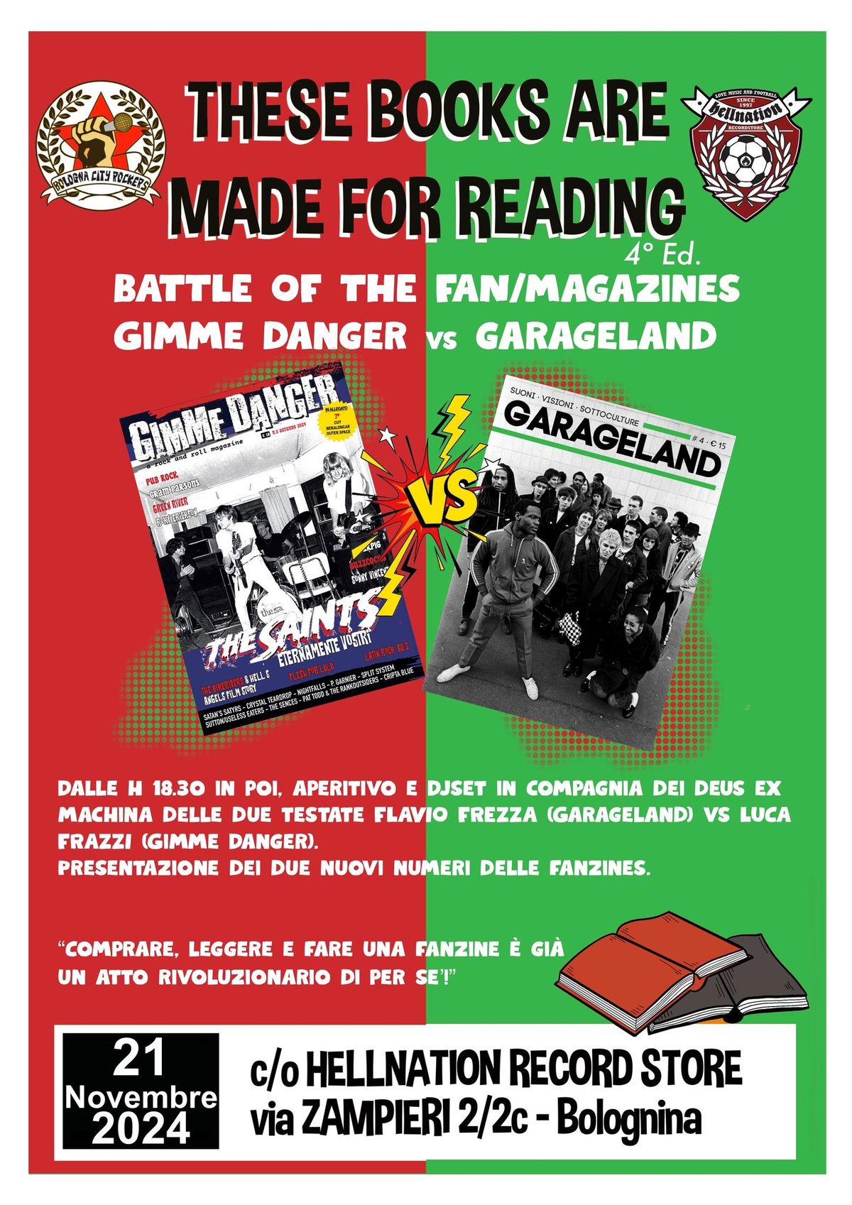 These books are made for reading\ud83d\udcd5"Gimme Danger" vs "Garageland"