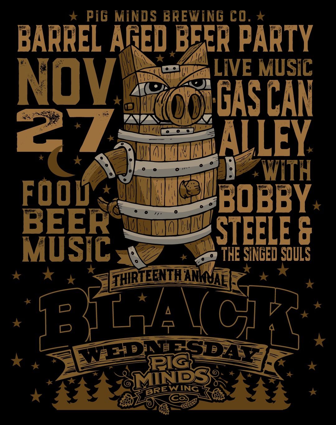 Black Wednesday Barrel Aged Beer Party