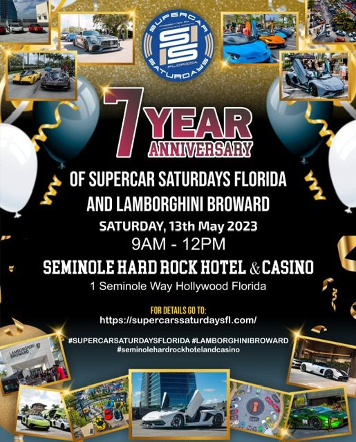 Supercar Saturdays Florida & Lamborghini Broward 7 Year Celebration ...