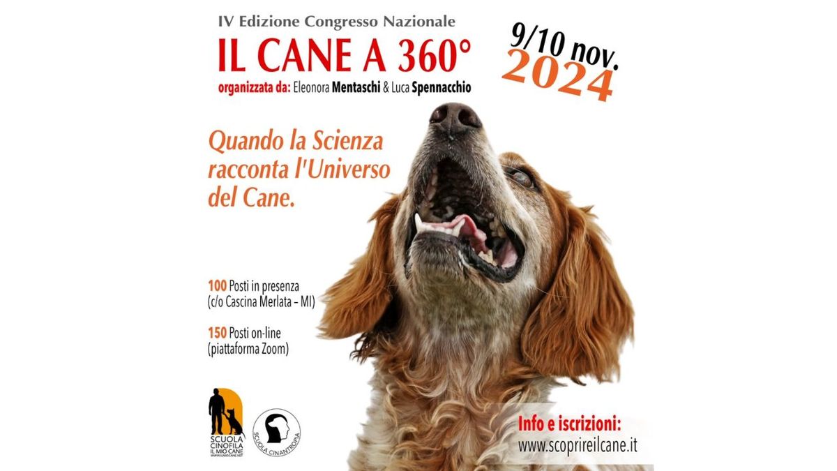 CONGRESSO: IL CANE A 360\u00b0