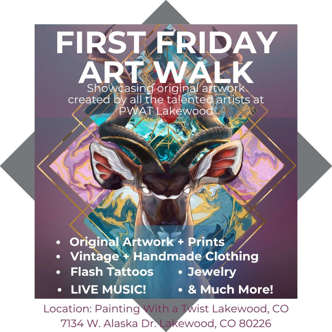 First Fridays Art Walk at Painting With a Twist Lakewood!