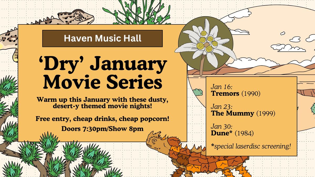 'Dry' January Movie Series! Dune (1984) LASERDISC SCREENING & COSTUME CONTEST!