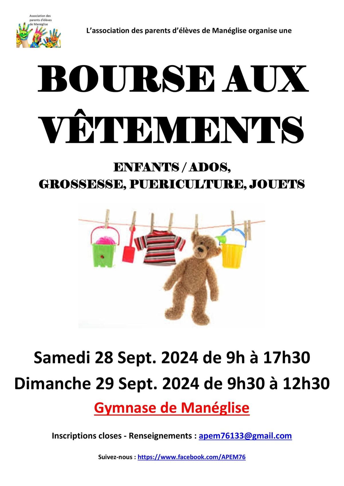 bourse aux vetements, jouets, pu\u00e9riculture